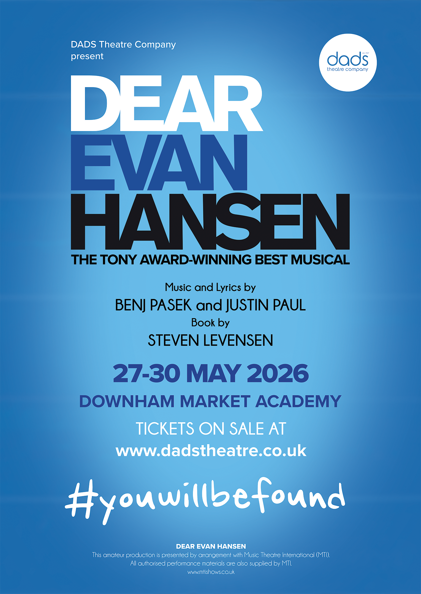 Dear Evan Hansen by DADS Theatre Company Review